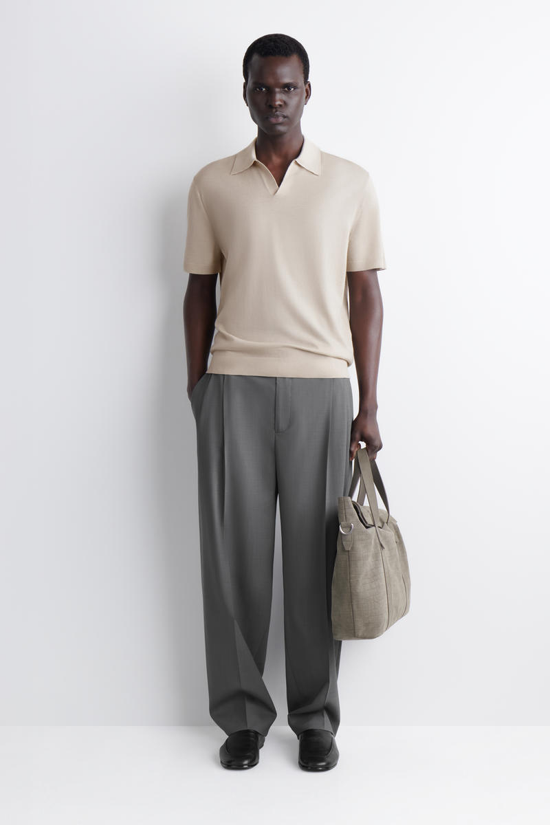 COS メリノウール ポロシャツ