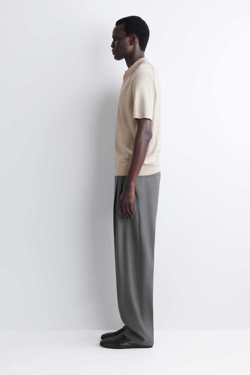 COS メリノウール ポロシャツ