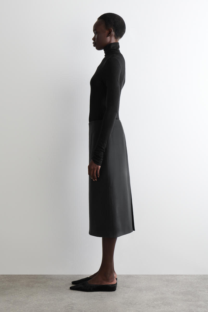 COS ウールペンシルスカート