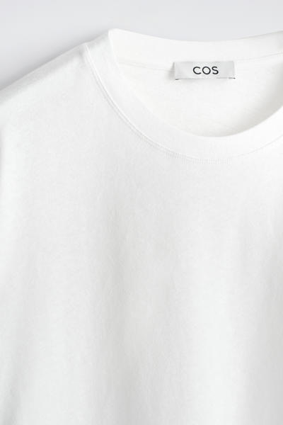 COS リラックス　コットンリネンTシャツ