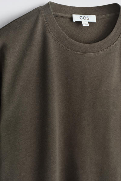 COS リラックス　コットンリネンTシャツ