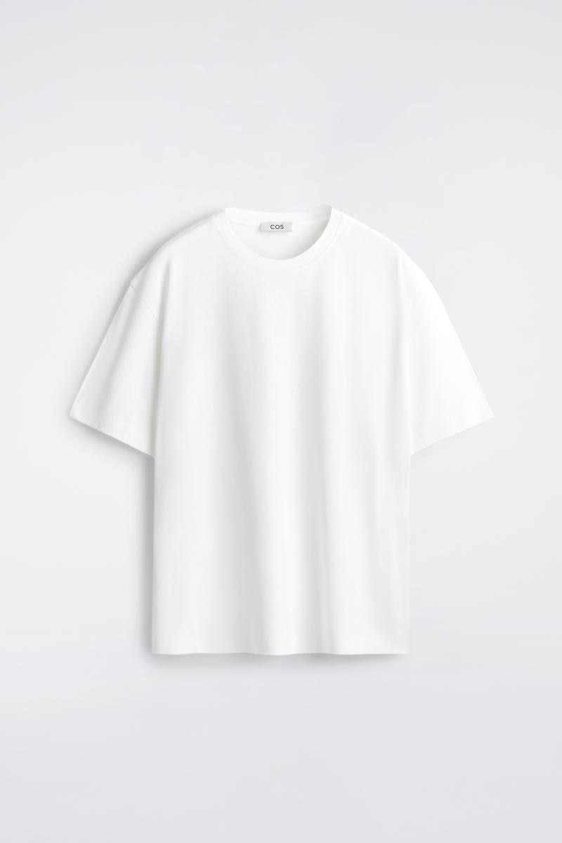 COS リラックス　コットンリネンTシャツ