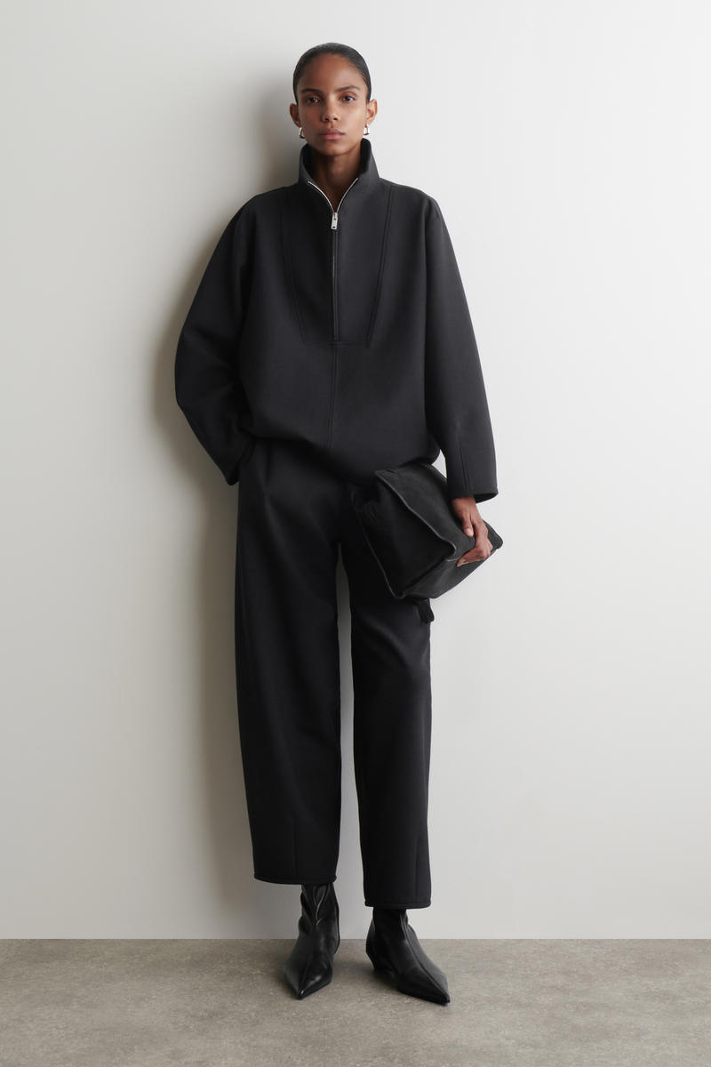 FUNNEL-NECK ZIP-UP TOP ファンネルネックジップアップトップ