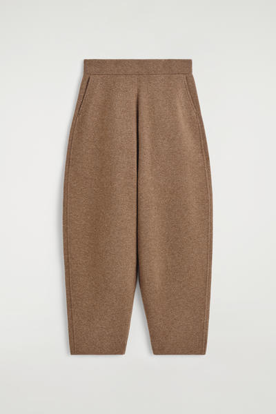 COS メリノウールバレルレッグパンツ