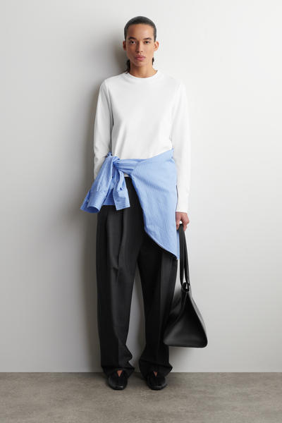 COS オーガニックコットン100％ 長袖Tシャツ