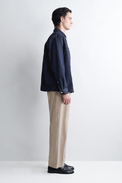 COS ポリッシュドレザーローファー