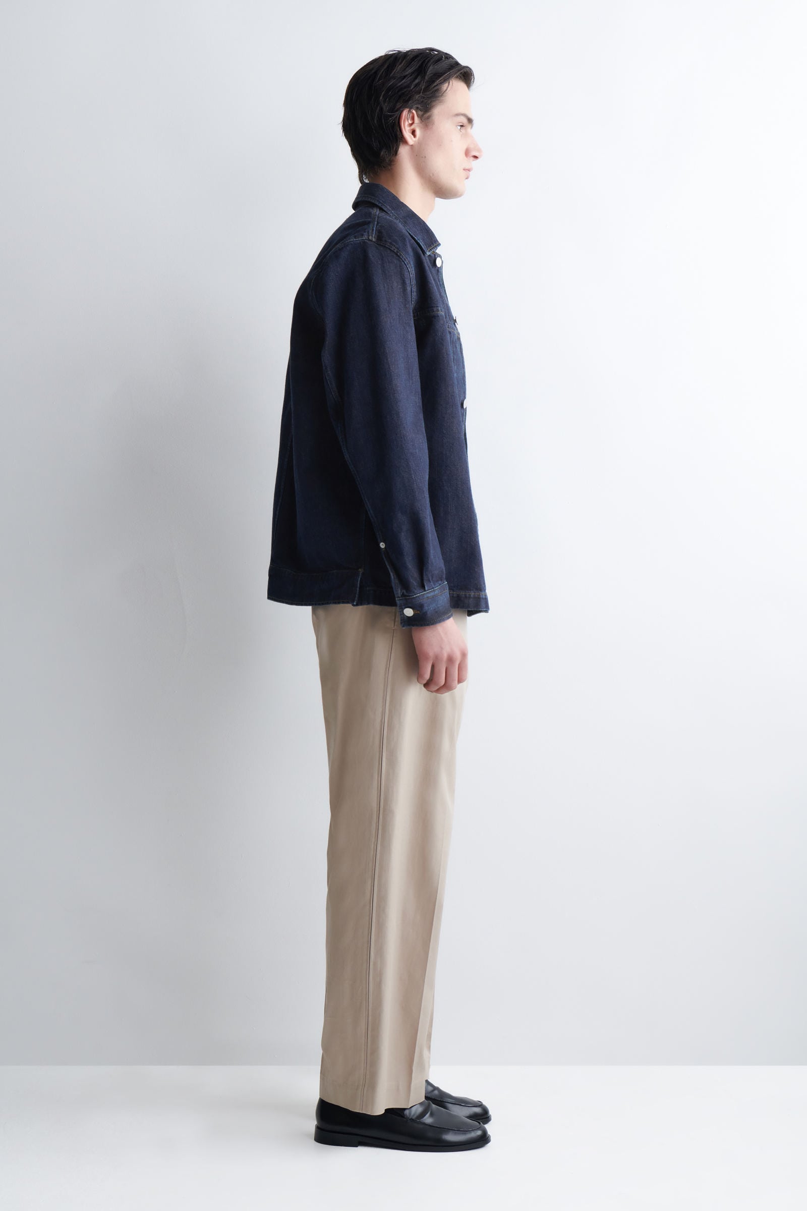 POLISHED-LEATHER LOAFERS ポリッシュドレザーローファー ブラック
