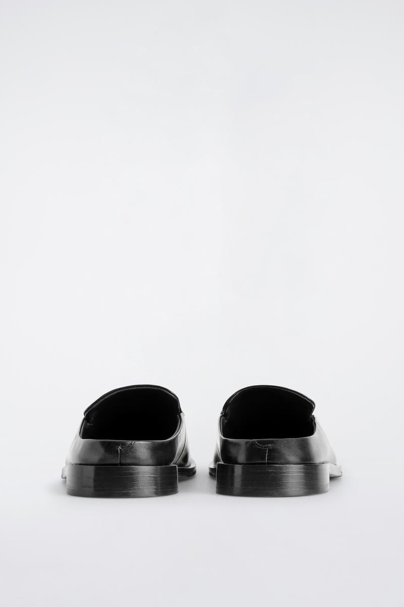 COS レザーミュールローファー