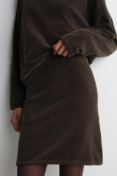 COS シェニールミニスカート