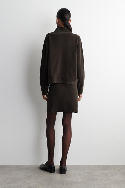 COS シェニールミニスカート