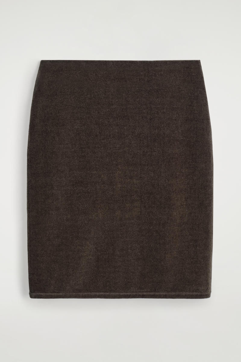 COS シェニールミニスカート