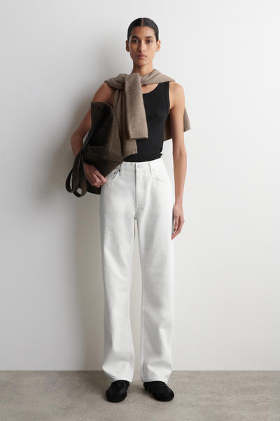 COS リブ編みコットンタンクトップ