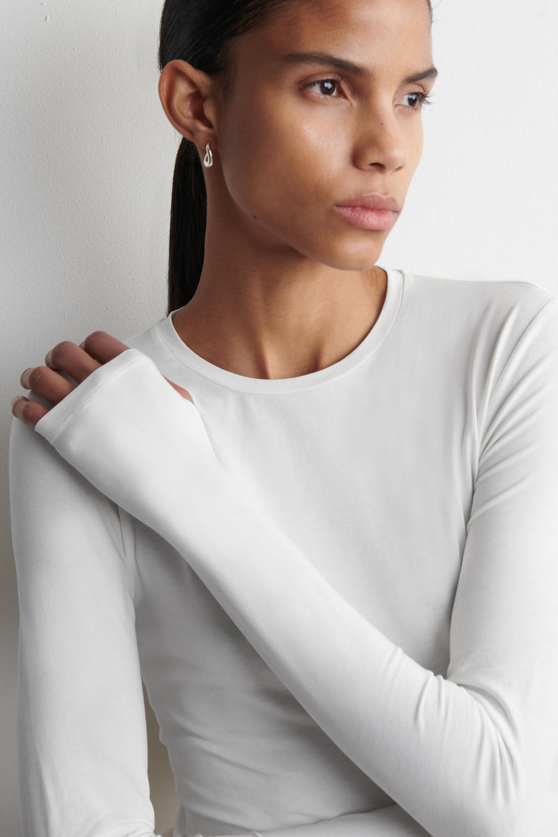 COS コットン長袖トップス