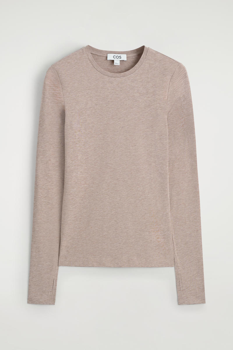 COS コットン長袖トップス