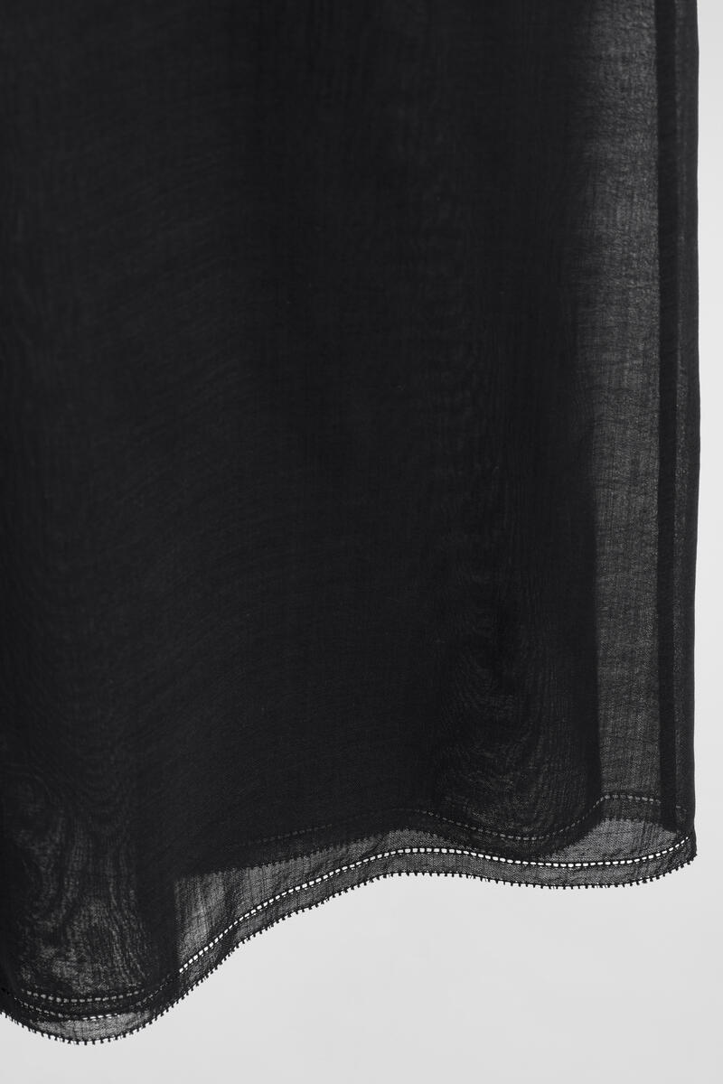 COS セミシアー レイヤードウール ミディスカート