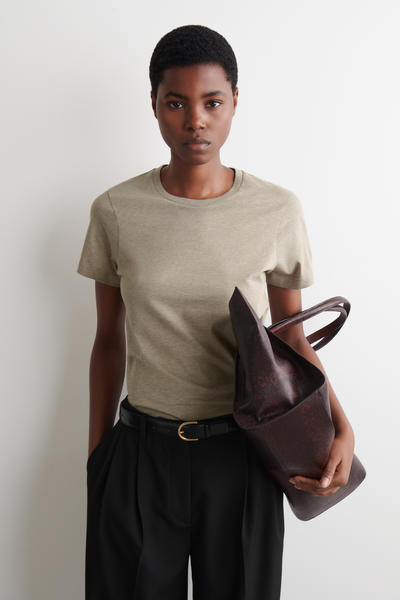 COS コットン クルーネックTシャツ