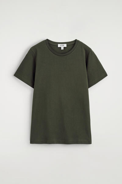 COS コットンクルーネックTシャツ
