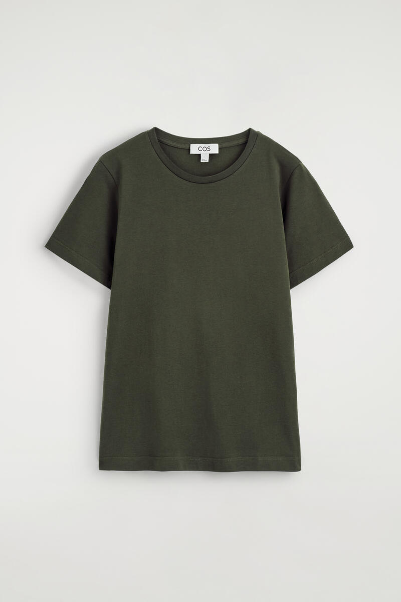 COS コットンクルーネックTシャツ