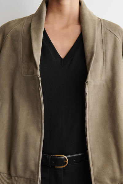 COS コットンVネックTシャツ