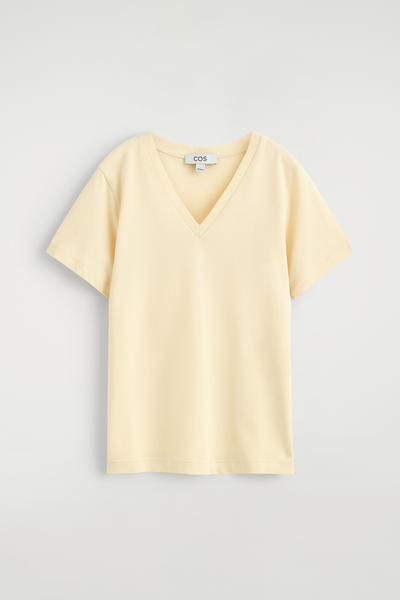 COS コットンVネックTシャツ