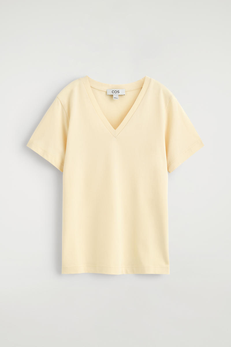 COS コットンVネックTシャツ