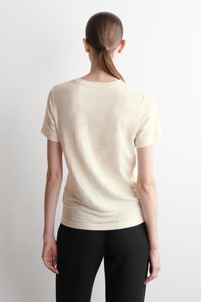 COS クルーネック リネン Tシャツ