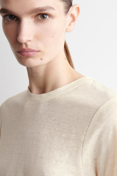 COS クルーネック リネン Tシャツ