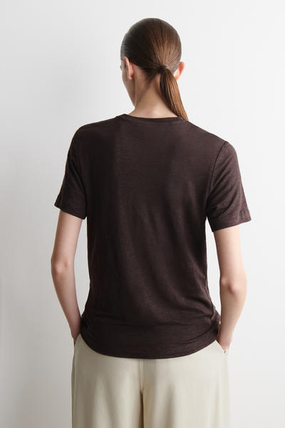 COS クルーネック リネン Tシャツ