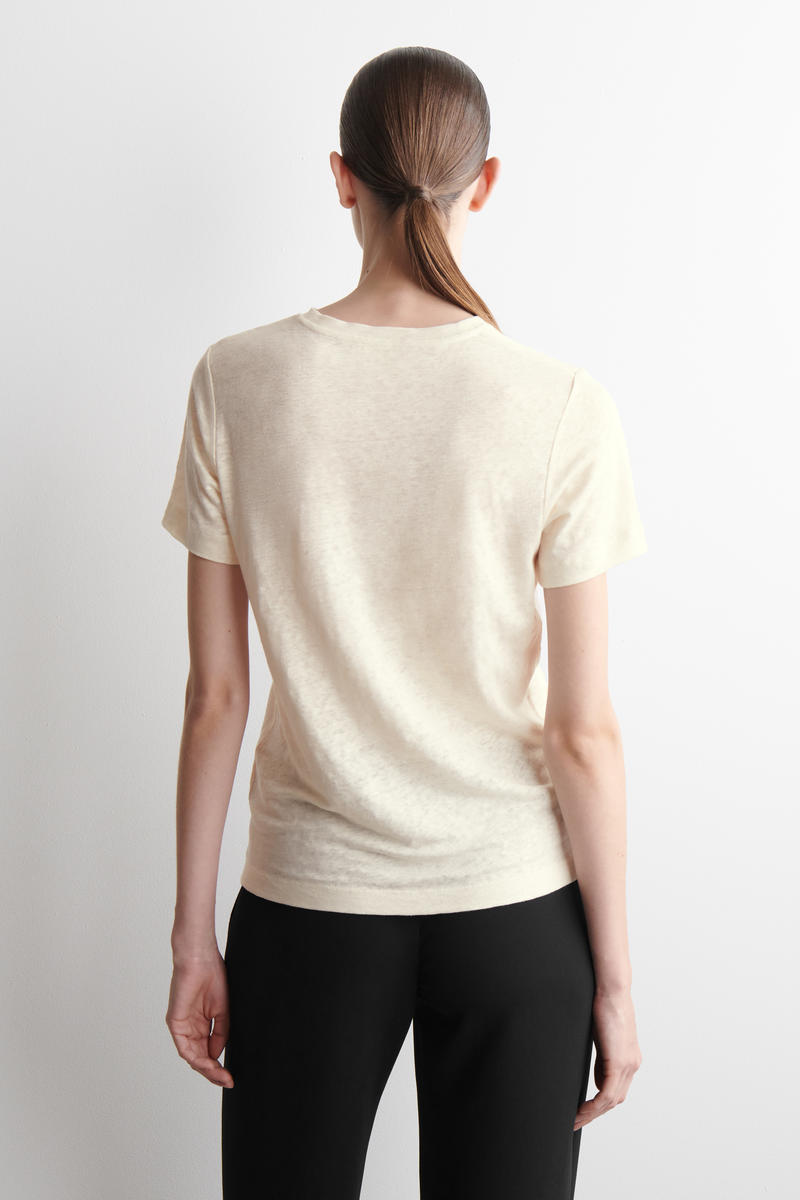 COS クルーネック リネン Tシャツ