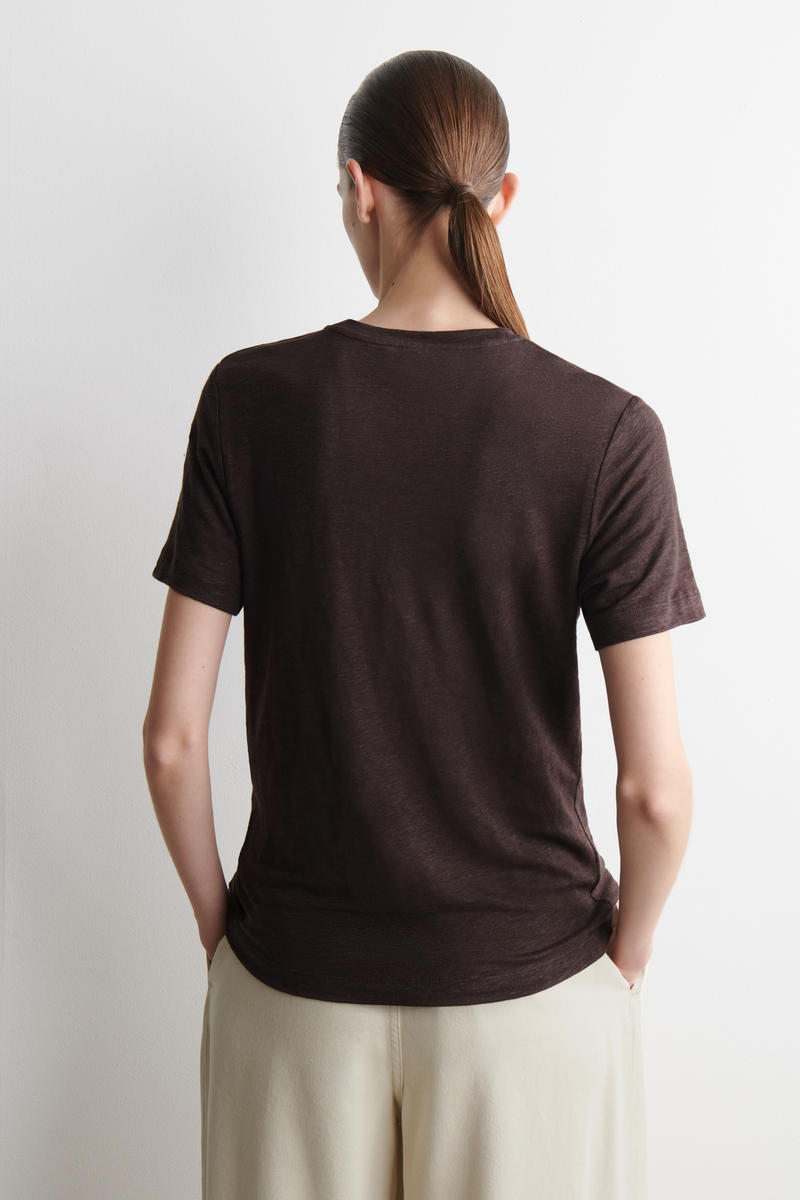 COS クルーネック リネン Tシャツ