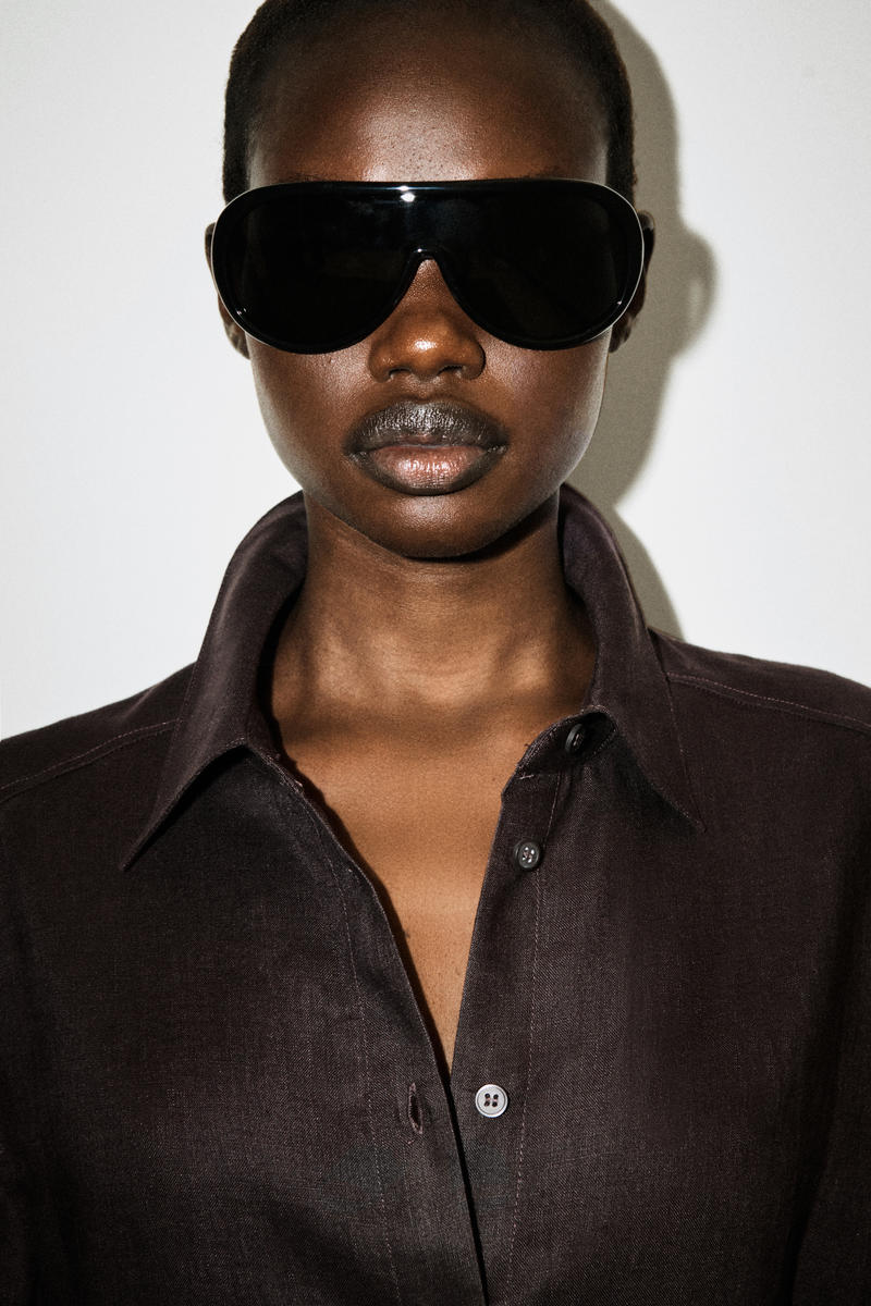 COS 半袖リネンシャツワンピース