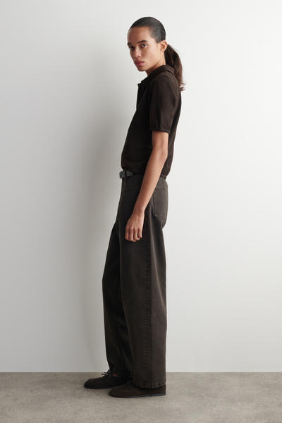 COS ジップアップポロシャツ