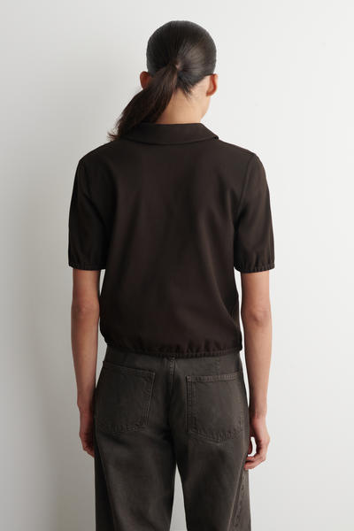 COS ジップアップポロシャツ