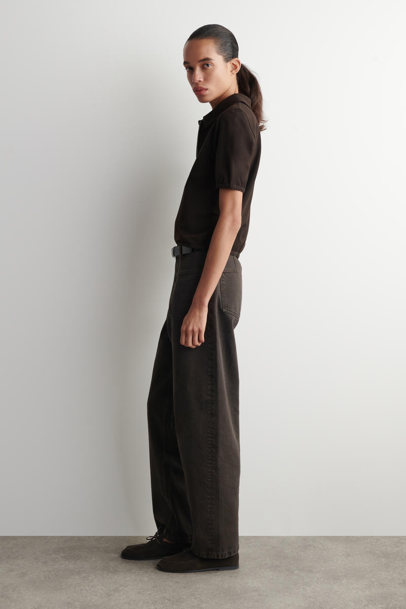 COS ジップアップポロシャツ