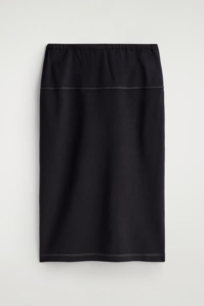 COS ドローストリング ジャージー ミディスカート