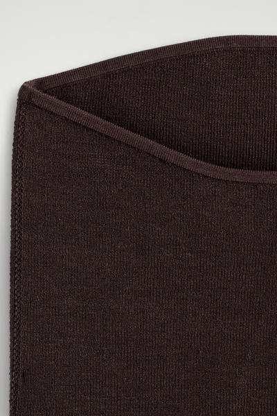 COS リブ編みシルクブレンド バンドゥ