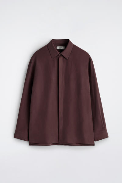 COS テーラード シルクシャツ