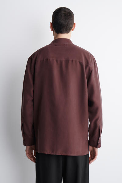 COS テーラード シルクシャツ