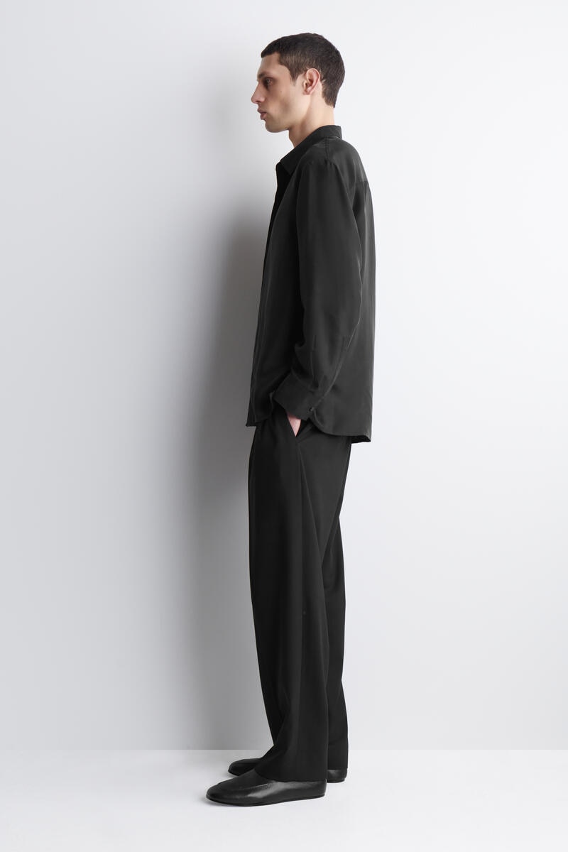 COS テーラード シルクシャツ