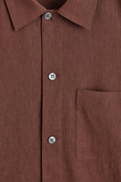 COS リラックスリネンシャツ