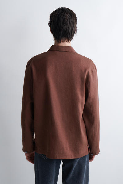 COS リラックスリネンシャツ