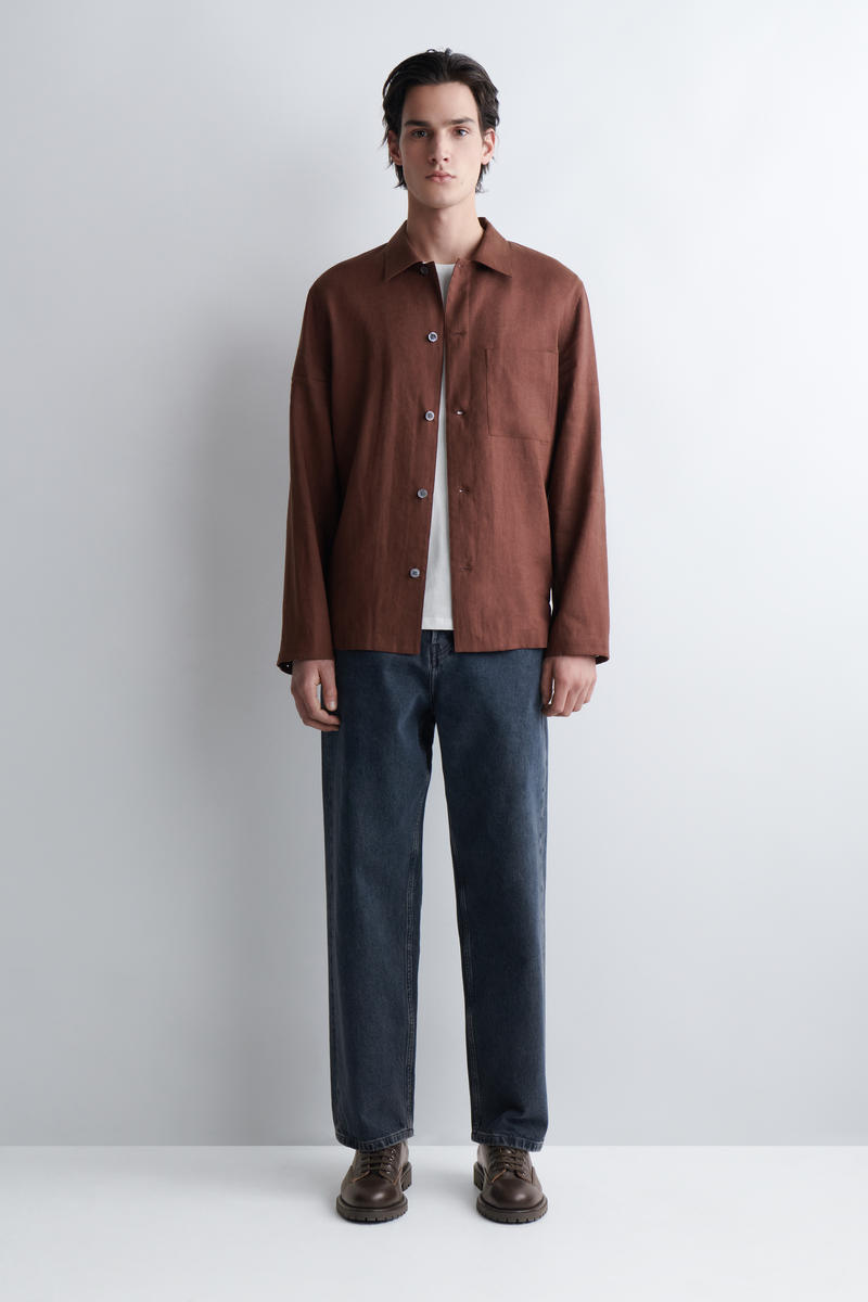 COS リラックスリネンシャツ