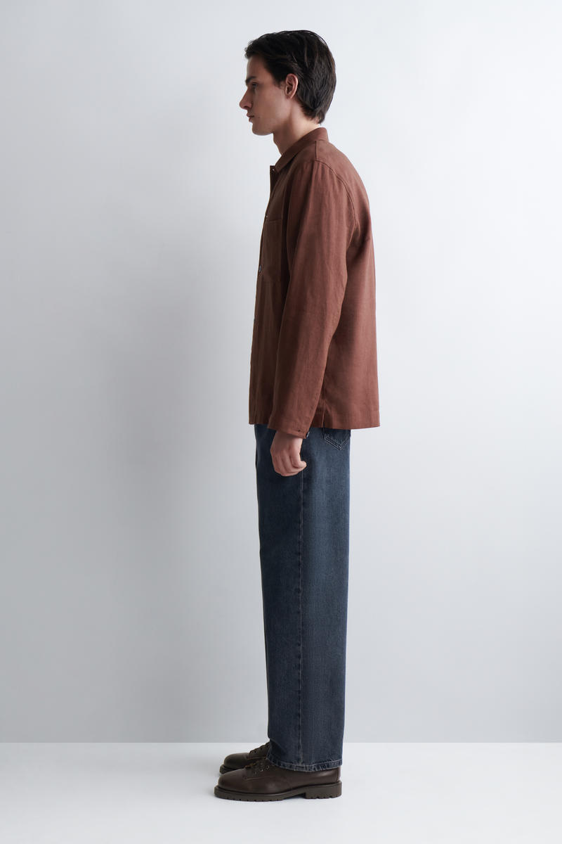 COS リラックスリネンシャツ