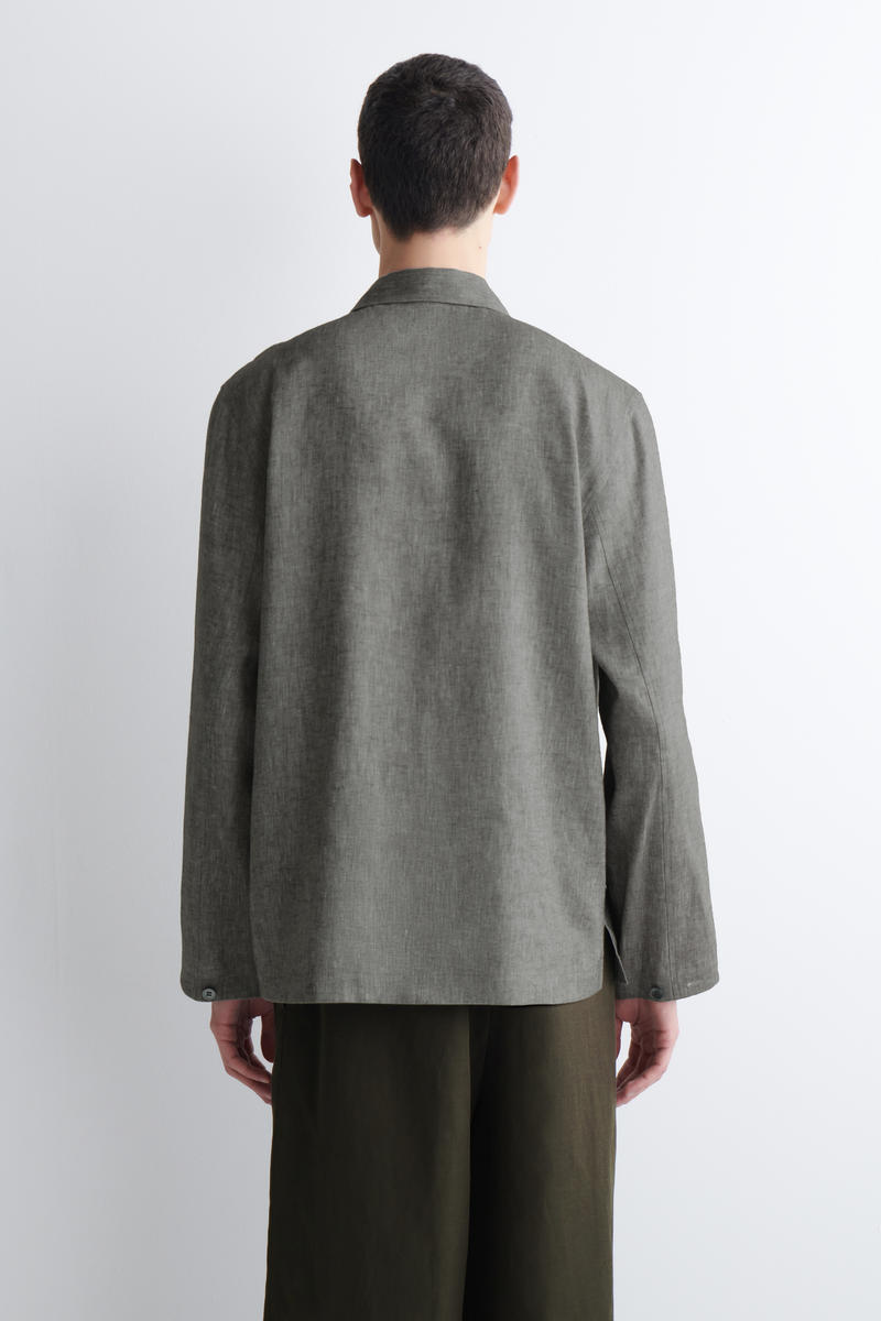 COS リラックスリネンシャツ