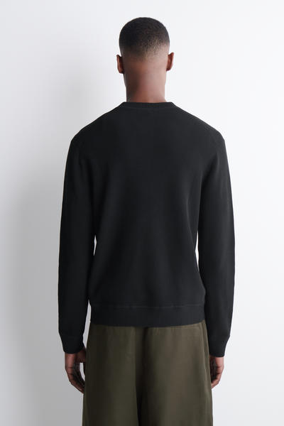 COS ニットコットン ヘンリートップス