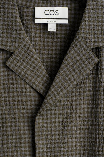 COS シアサッカー　リゾートシャツ