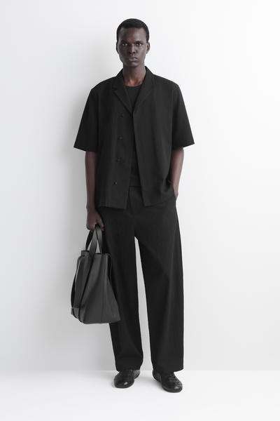 COS シアサッカー　リゾートシャツ