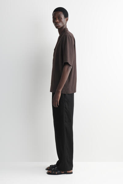 COS シアサッカー　リゾートシャツ