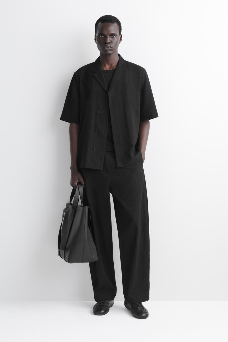 COS シアサッカー　リゾートシャツ