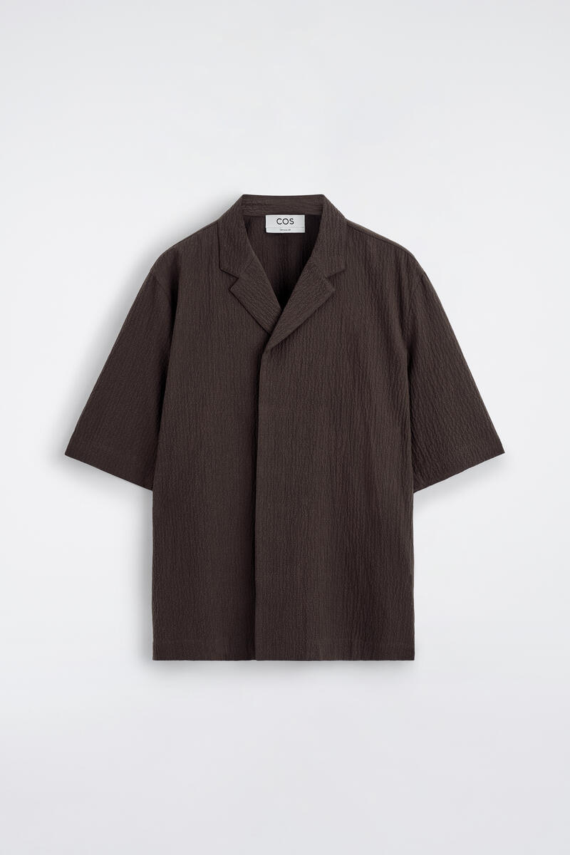 COS シアサッカー　リゾートシャツ